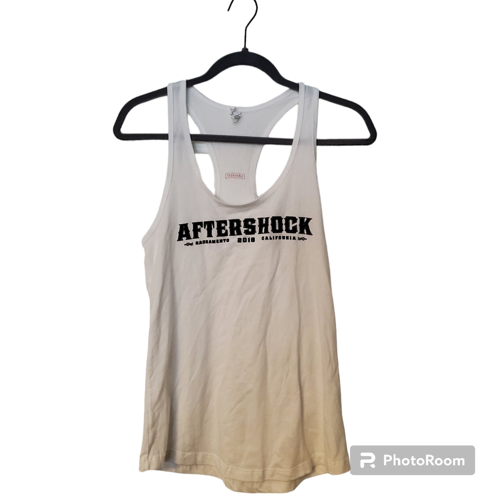 81. Aftershock Women's White Tanktop, Large